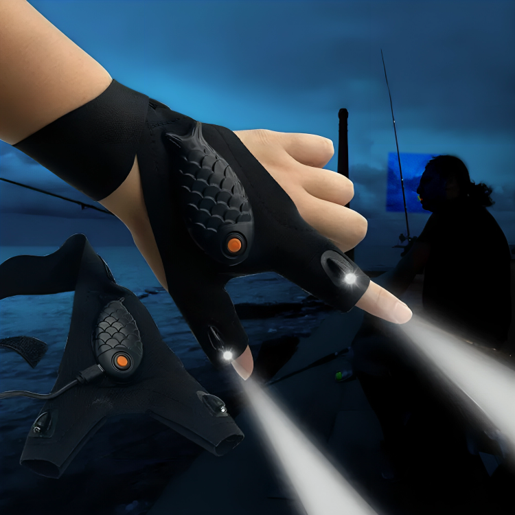 Rechargeable Finger-Less LED Glove