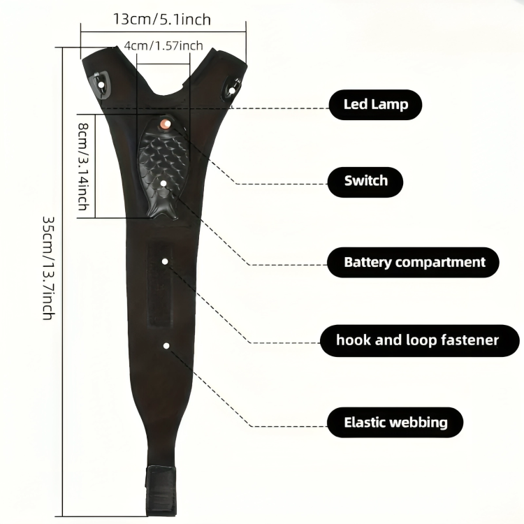 Rechargeable Finger-Less LED Glove