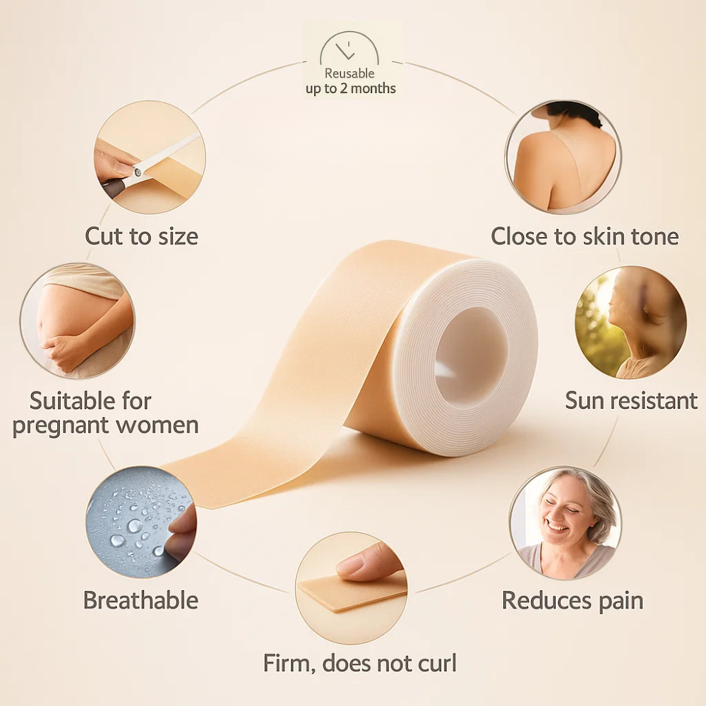 Silicone Wrinkle Smoothing Sheet Roll - Visibly Smooth Fine Lines and Rejuvenate Your Skin