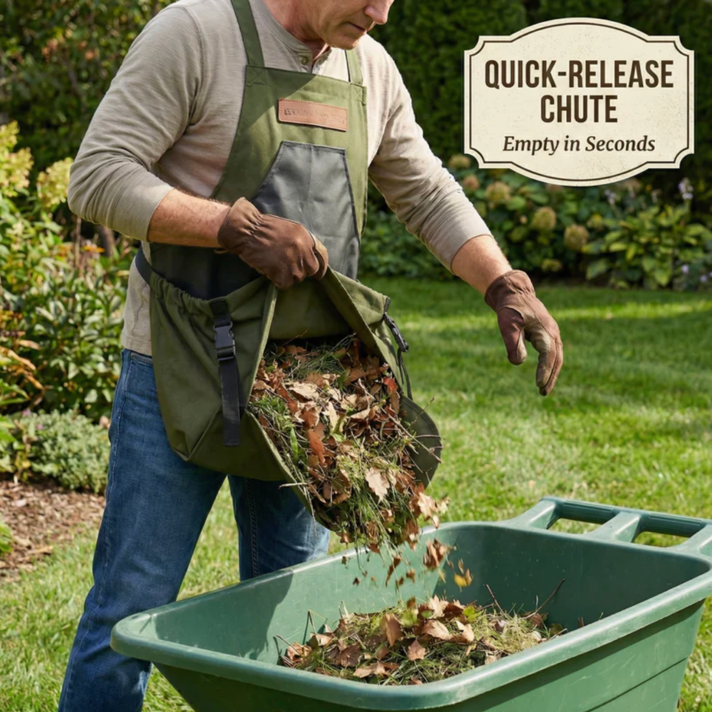 Harvest Carrier Apron — Hands-Free Garden Harvesting