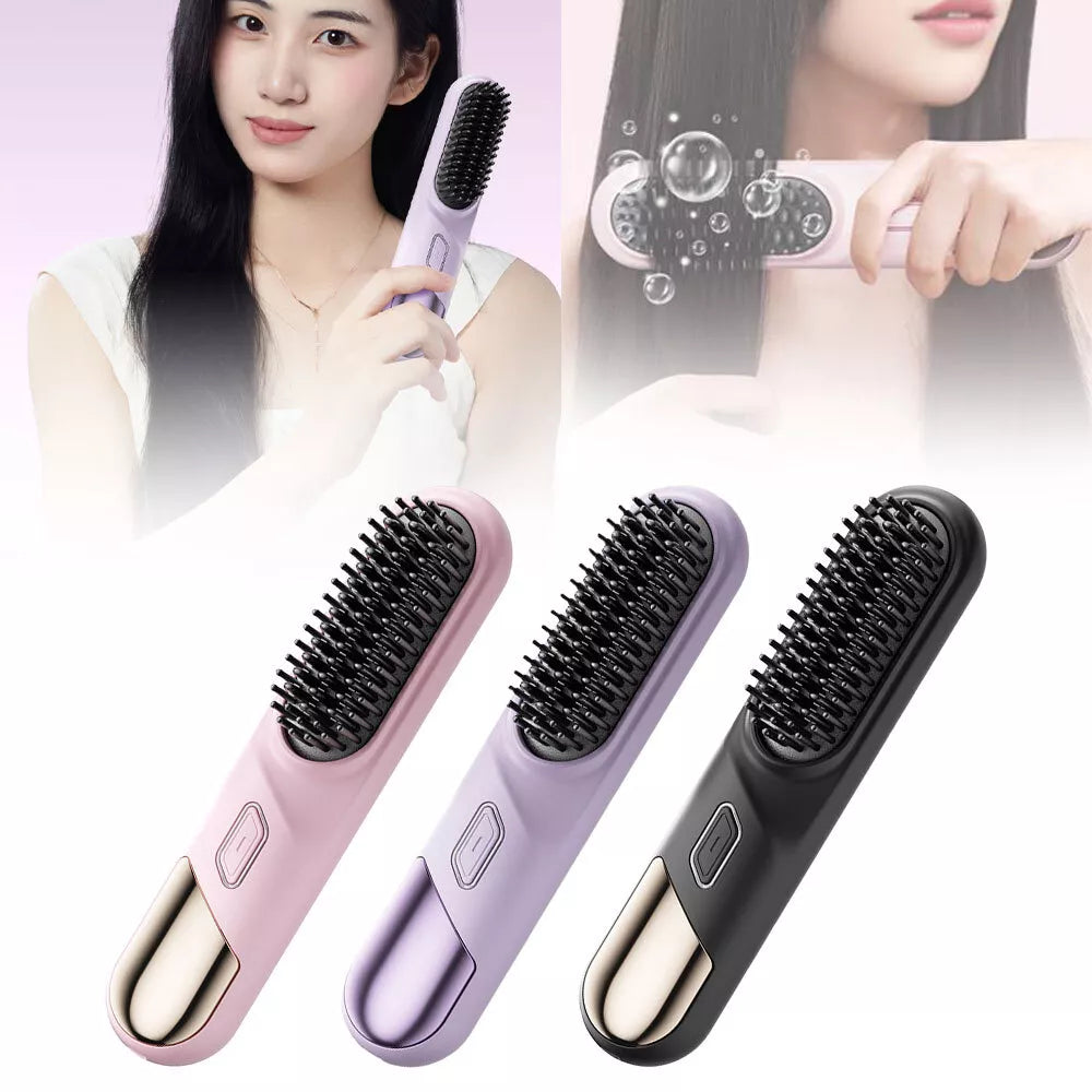 Cordless Hair Straightener & Brush