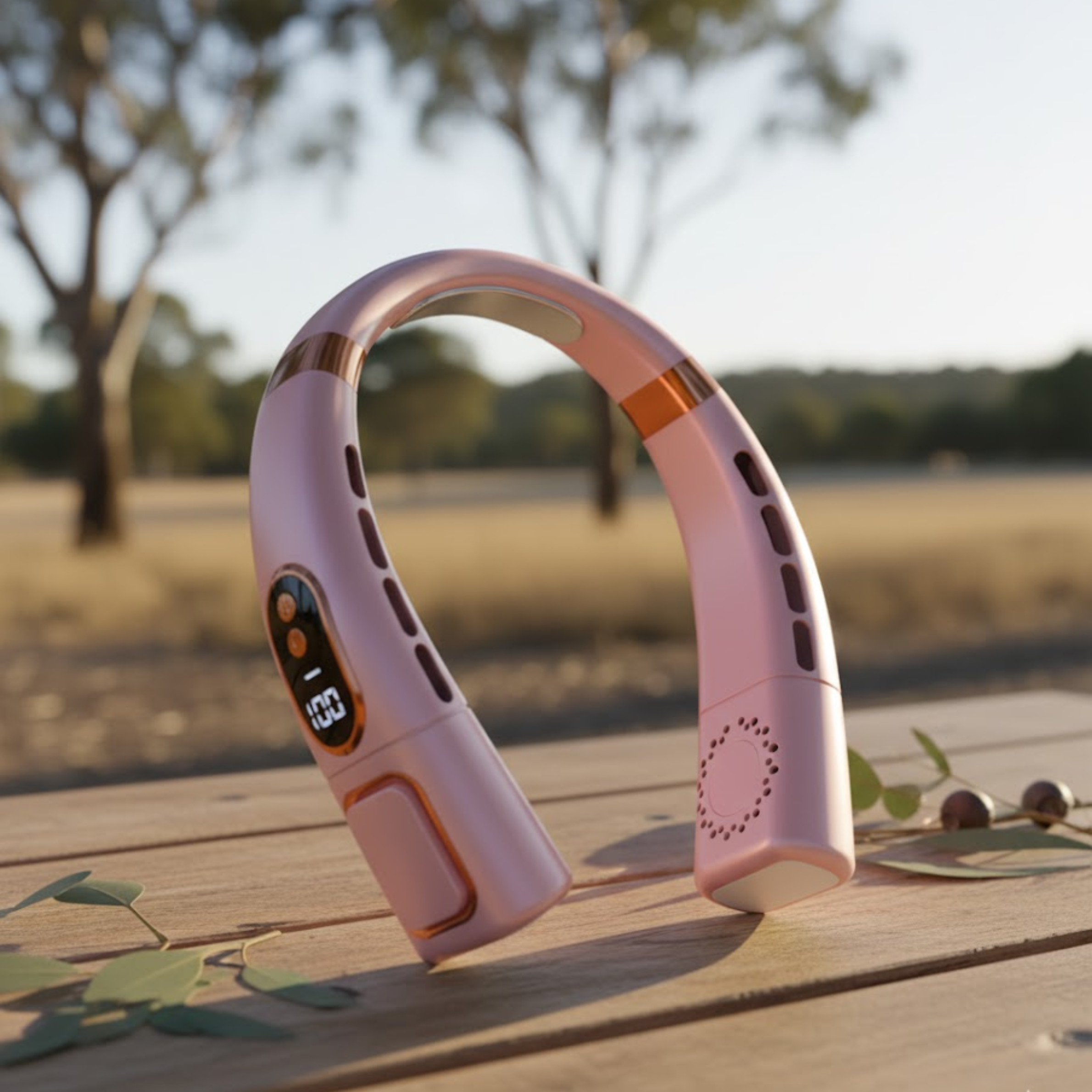 Airflow ™ Portable Bladeless Neck Fan - Powerful Cooling in Seconds.