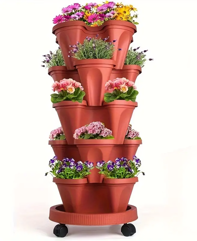 Vertical Garden Tower Planter Pots