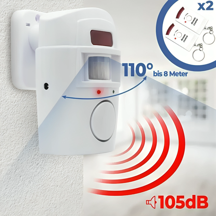 2x Motion Sensor Alarm Kit