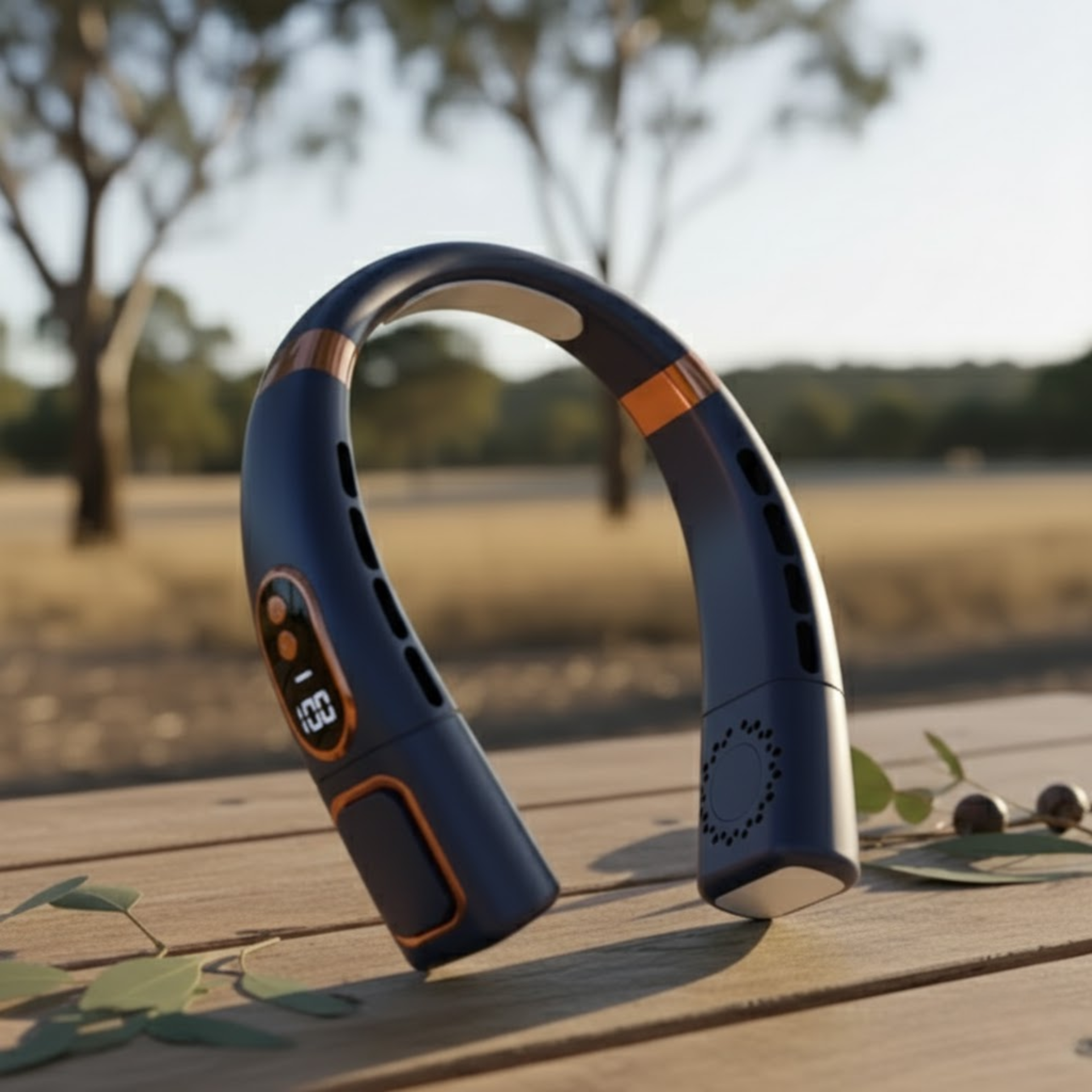 Airflow ™ Portable Bladeless Neck Fan - Powerful Cooling in Seconds.