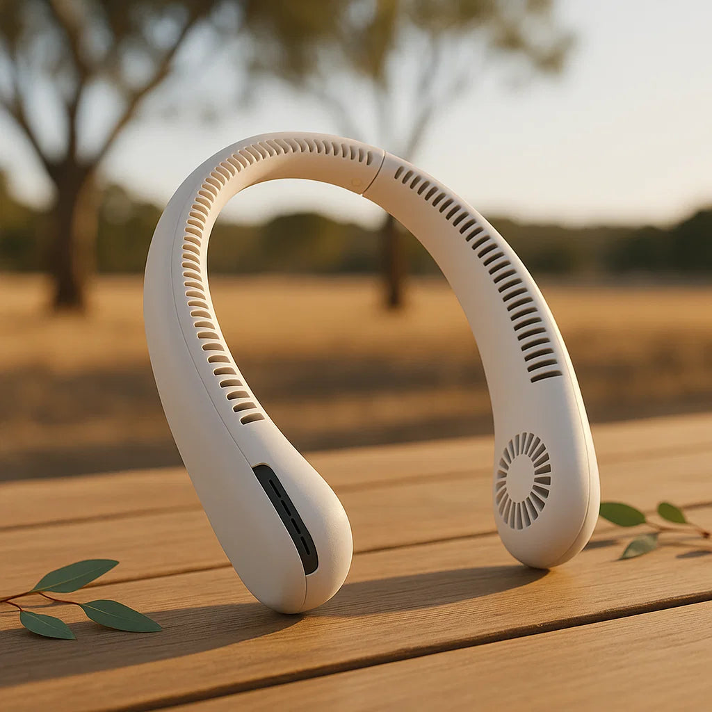 Airflow ™ Portable Bladeless Neck Fan - Powerful Cooling in Seconds.