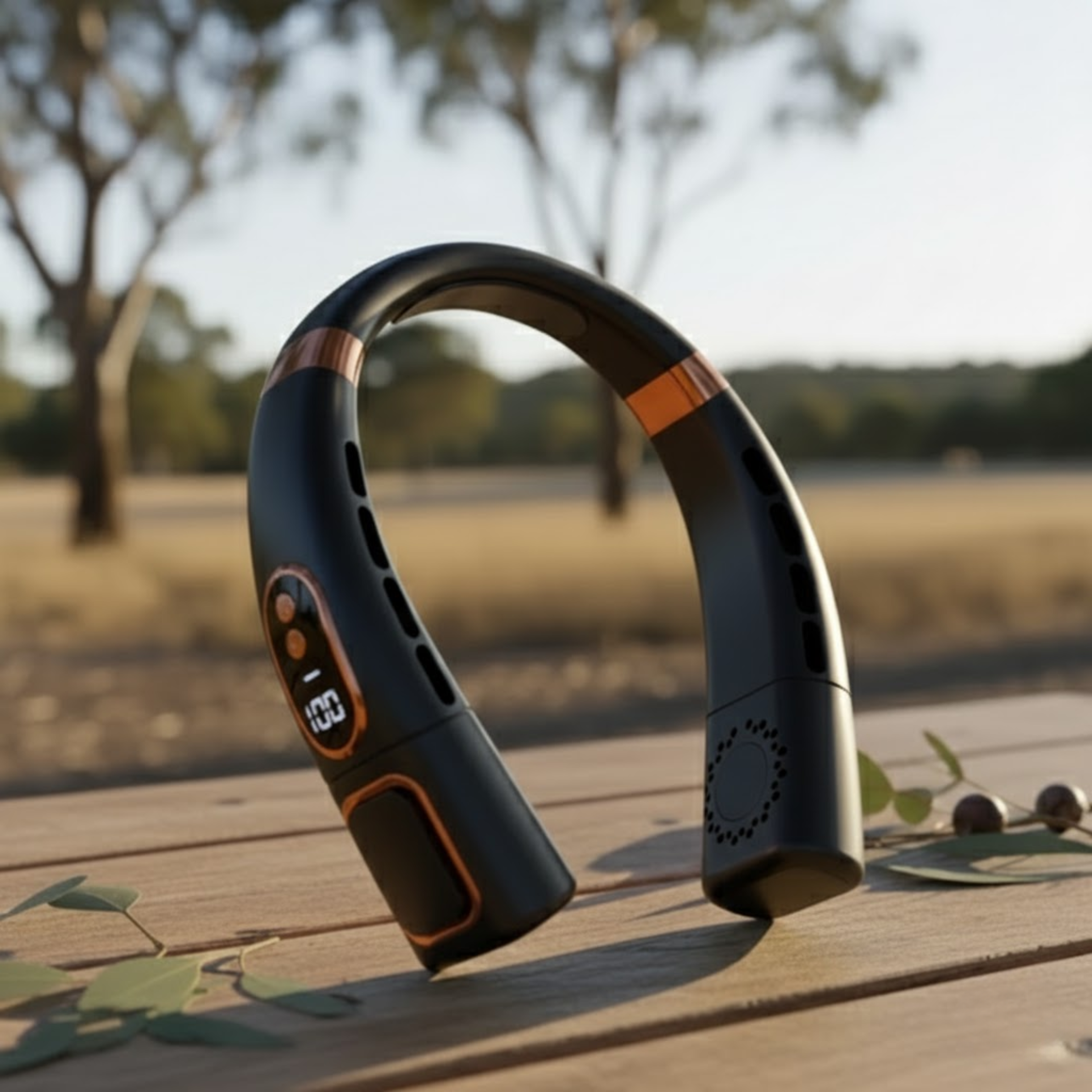 Airflow ™ Portable Bladeless Neck Fan - Powerful Cooling in Seconds.