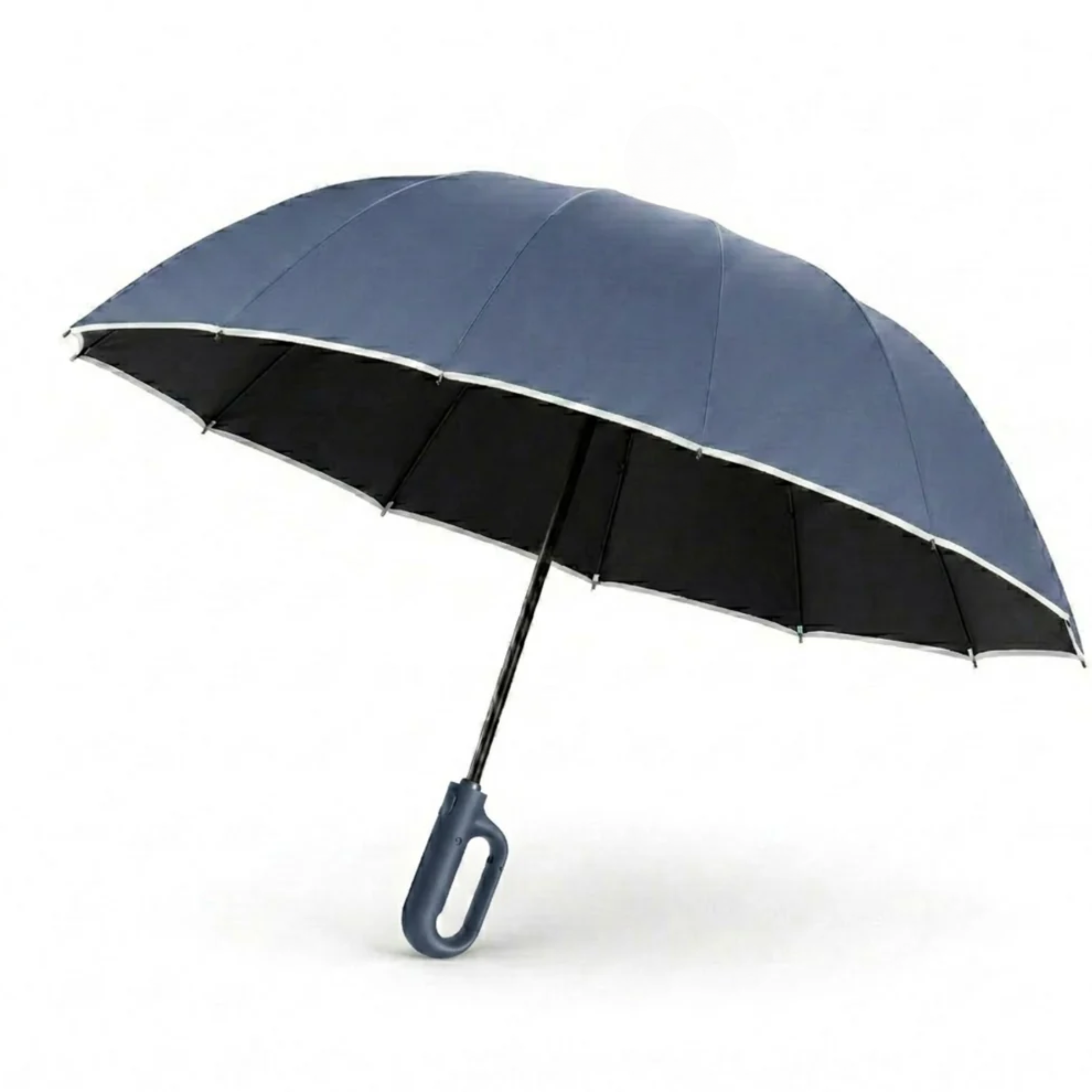 Reflective-Edge Storm Umbrella water-shedding canopy fabric