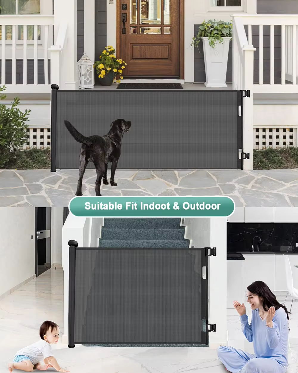 Light Retractable Safety Gate