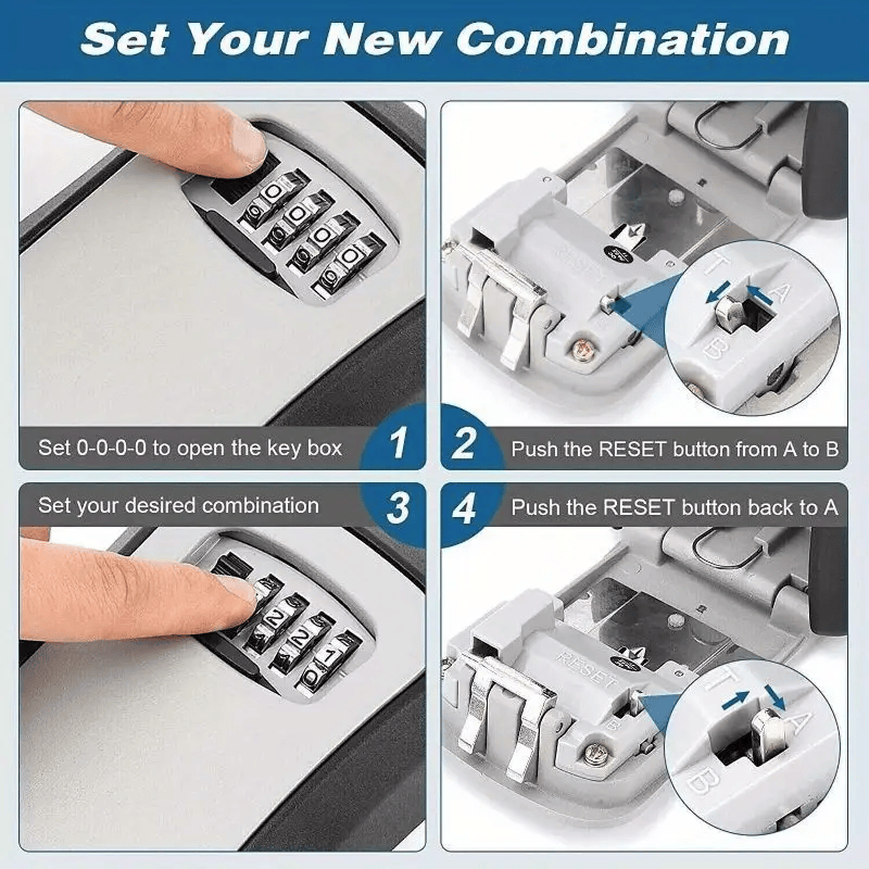 Portable Combination Key Lock Box