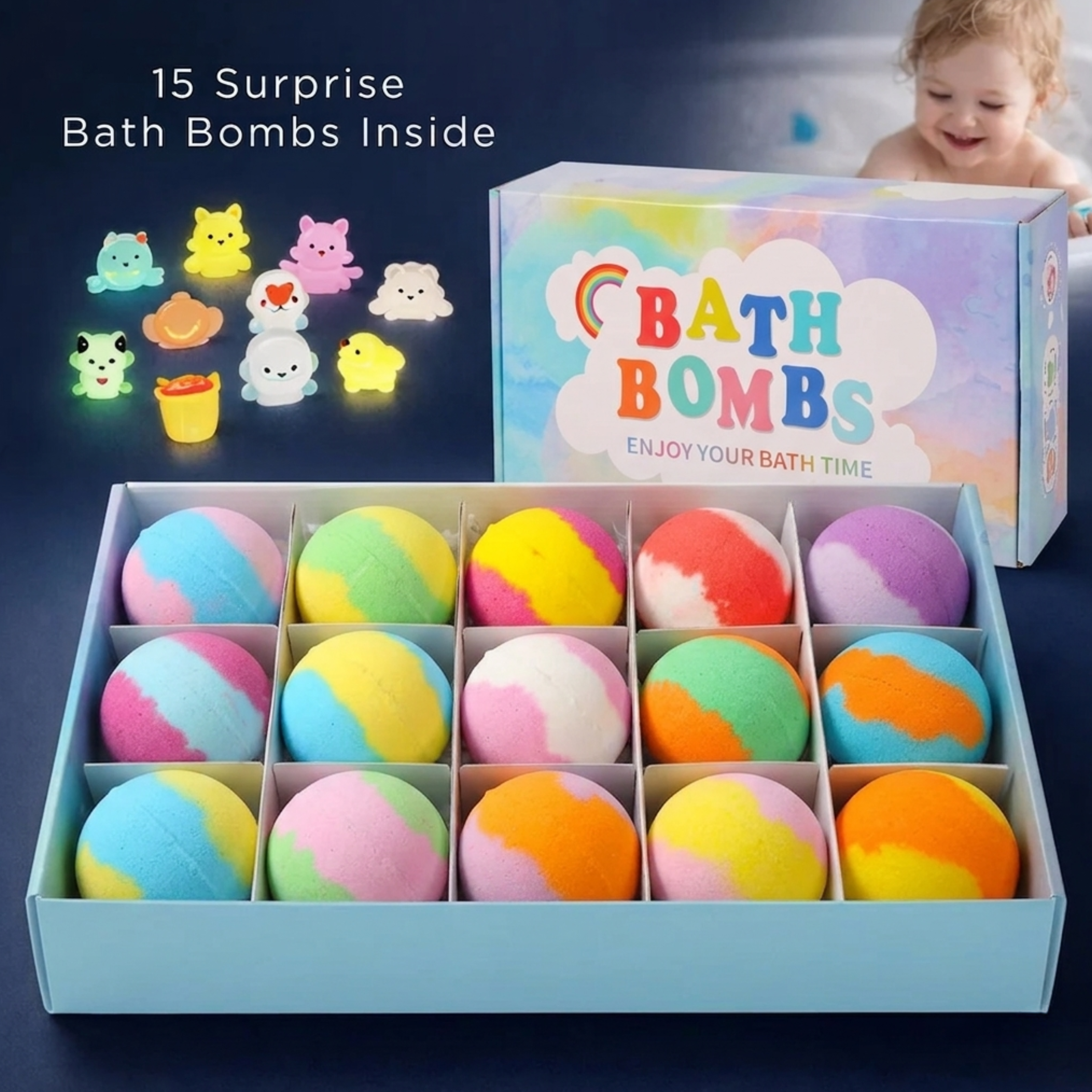 Kids Bath Bomb Set — End Bath-Time Battles & Turn Every Night Into Fun
