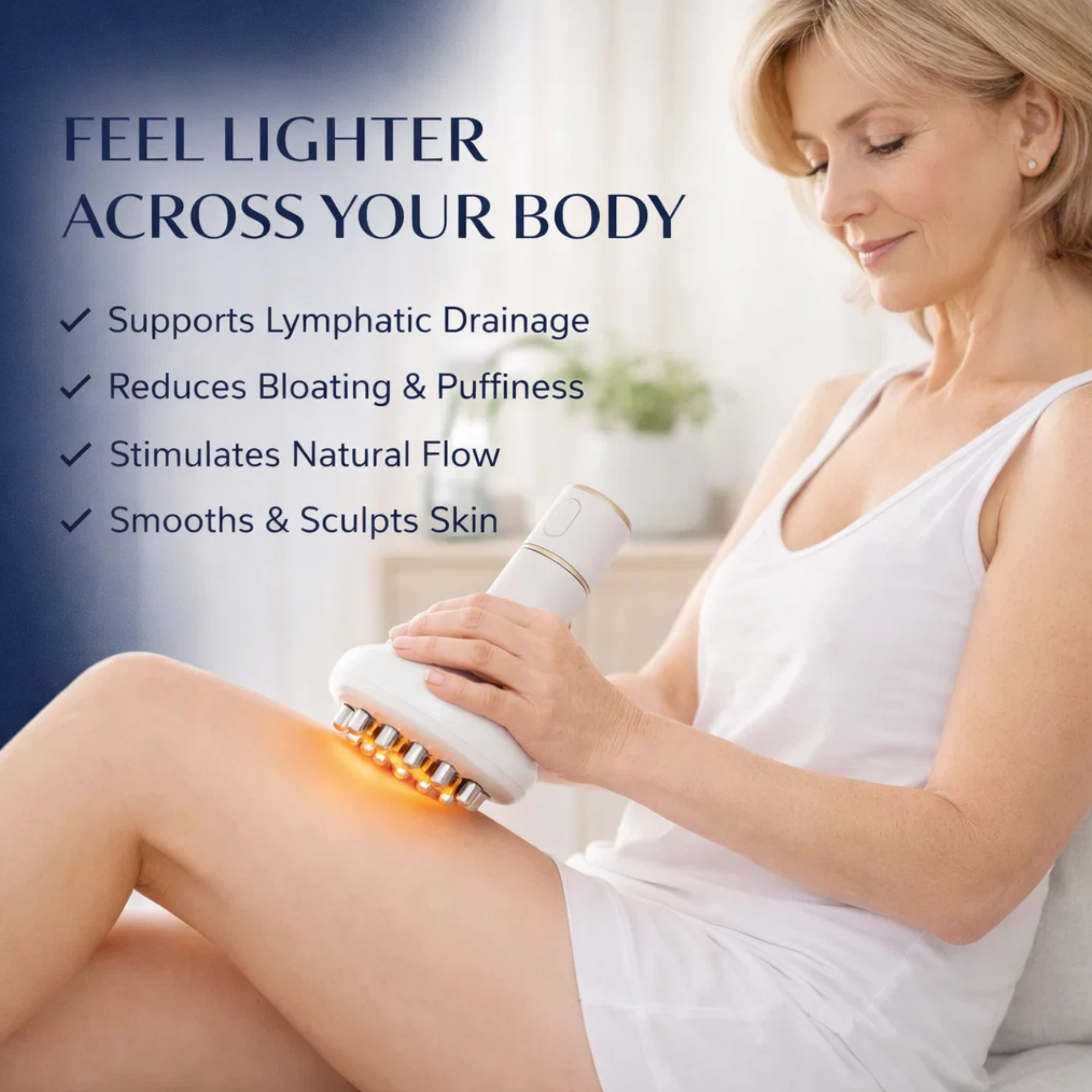 Lymphatic Drainage Device — Flush Trapped Fluid & Relieve Heavy, Swollen Legs