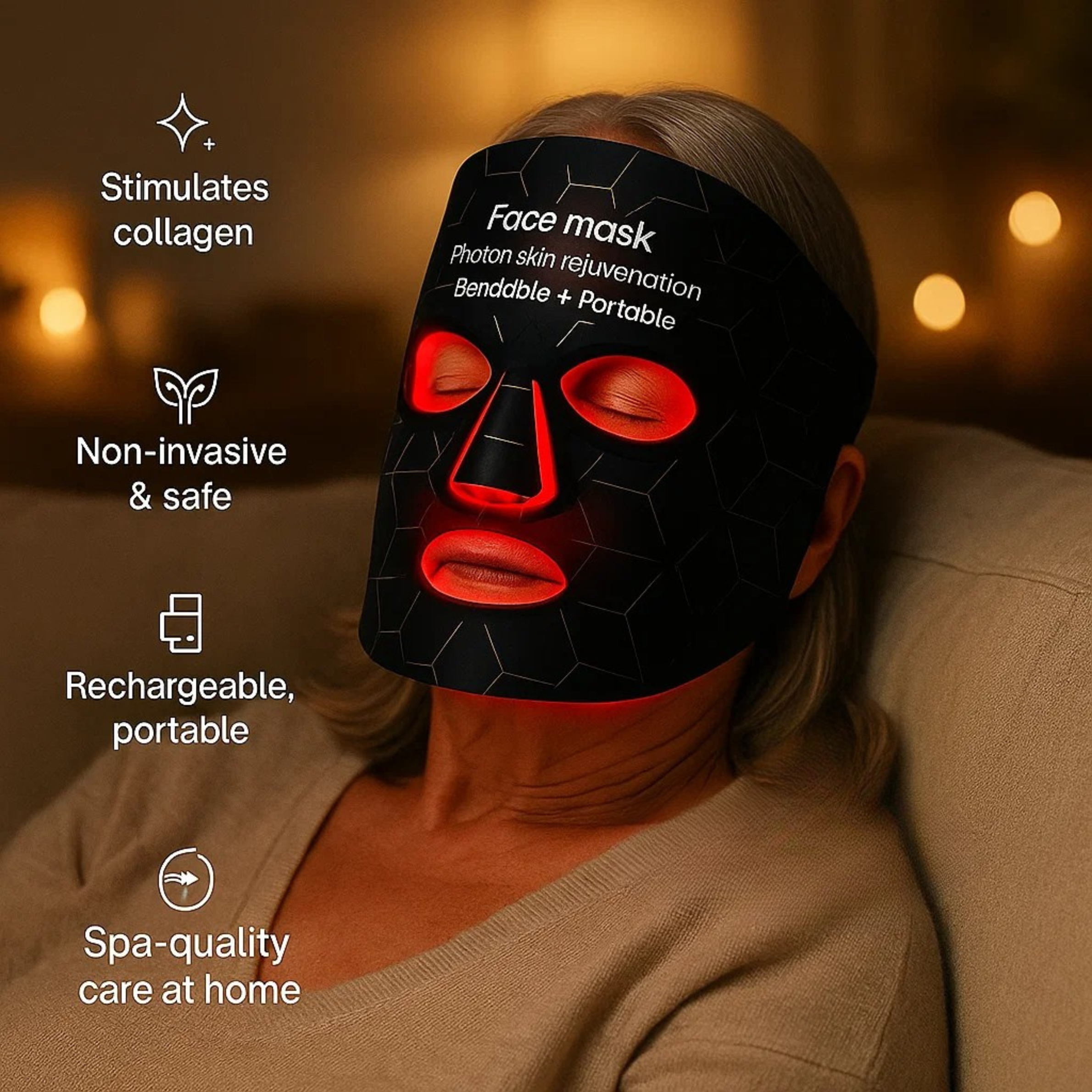 240-Light Face & Neck LED - LED + Microcurrent — Your Skin’s Power Duo