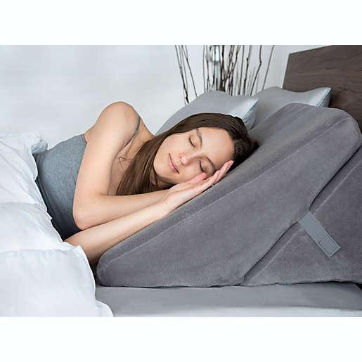 7-in-1 Adjustable Bed Wedge Grey - Seven Position Memory Foam