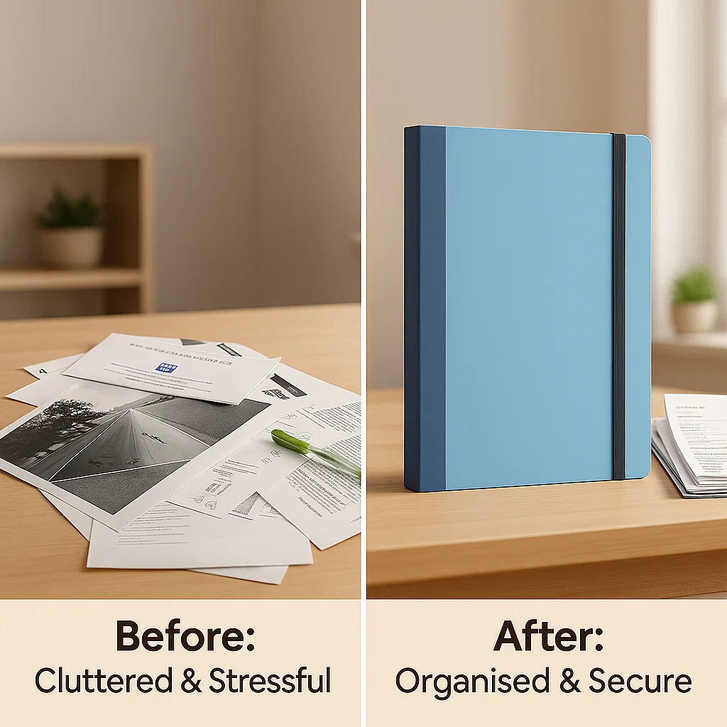 Emergency Binder Document Organiser - Securely Stores Documents You Can’t Afford to Lose