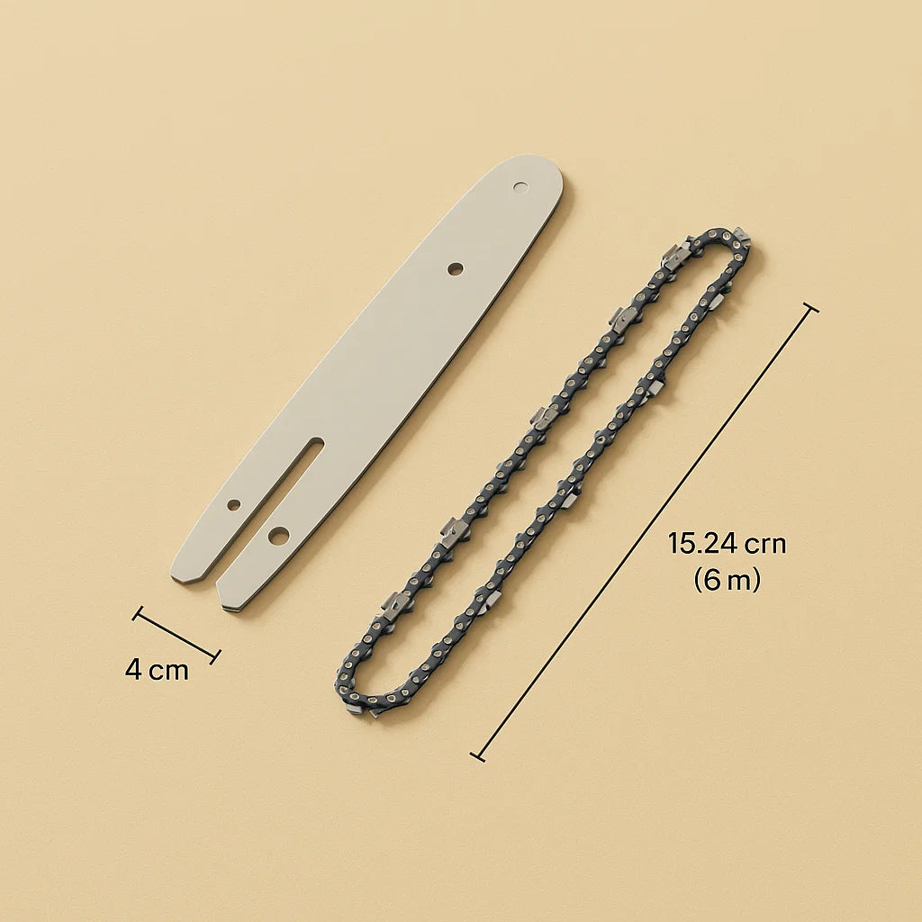 6" One Hand Chainsaw + 2 Free Batteries & Charger