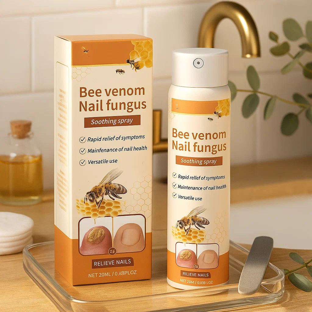 Natural Anti-Fungal Bee Venom Spray - See Healthier Nails in Just 7 Days