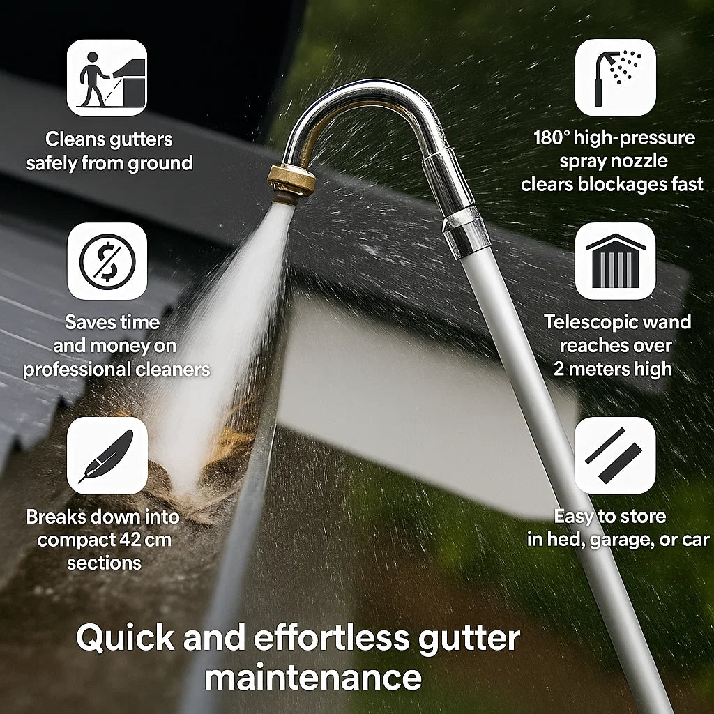 GutterScope™ - Telescopic Gutter Cleaner