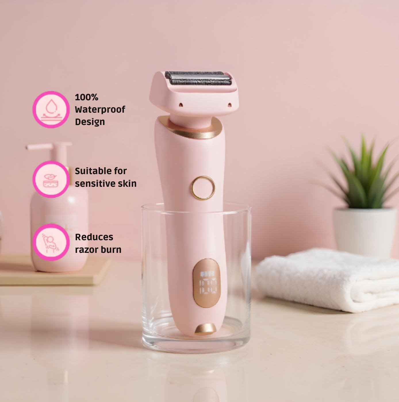 Painless Silky Hair Remover Epilator - Get Smooth Skin in minutes!