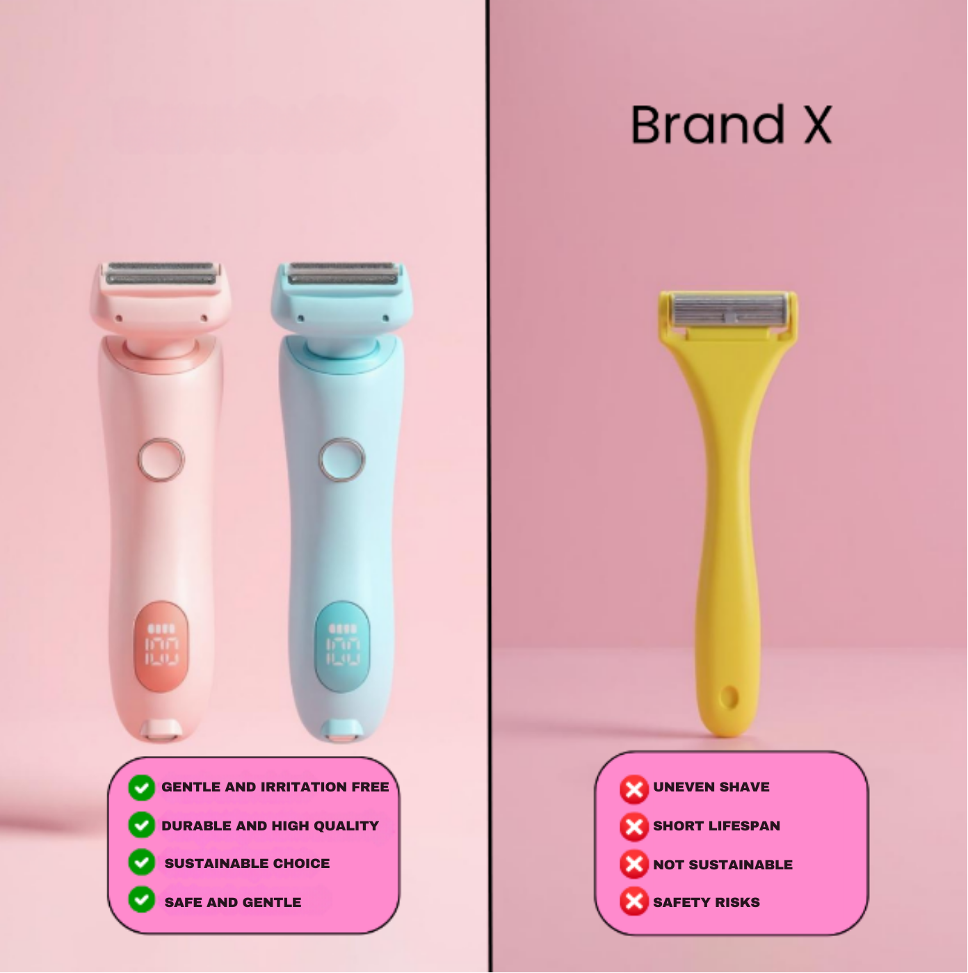 Painless Silky Hair Remover Epilator - Get Smooth Skin in minutes!