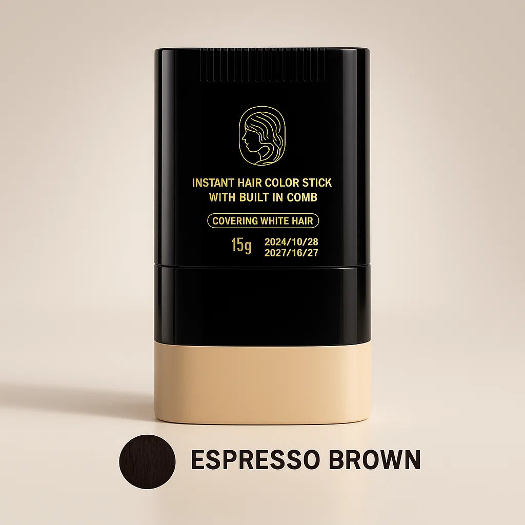 Immediate Hair Colour Stick with Built-In Comb - The 30-Second Fix for Grey Roots