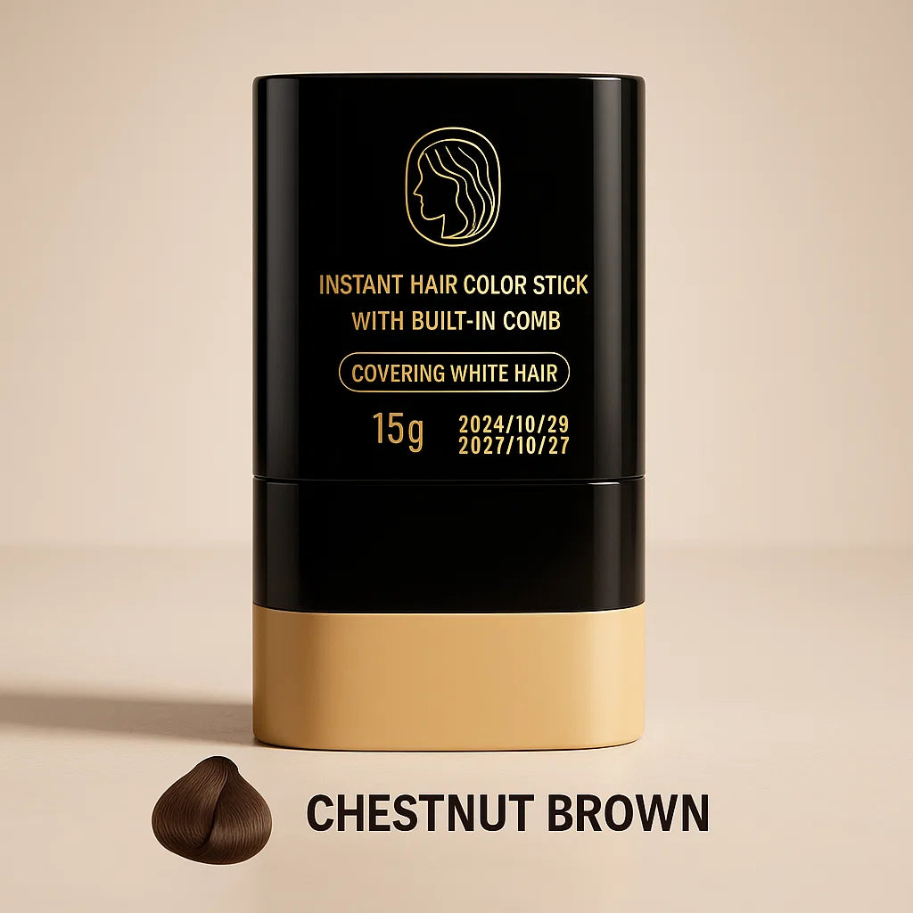 Immediate Hair Colour Stick with Built-In Comb - The 30-Second Fix for Grey Roots