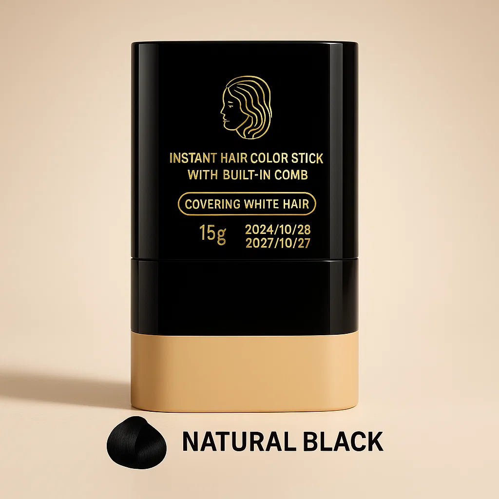 Immediate Hair Colour Stick with Built-In Comb - The 30-Second Fix for Grey Roots