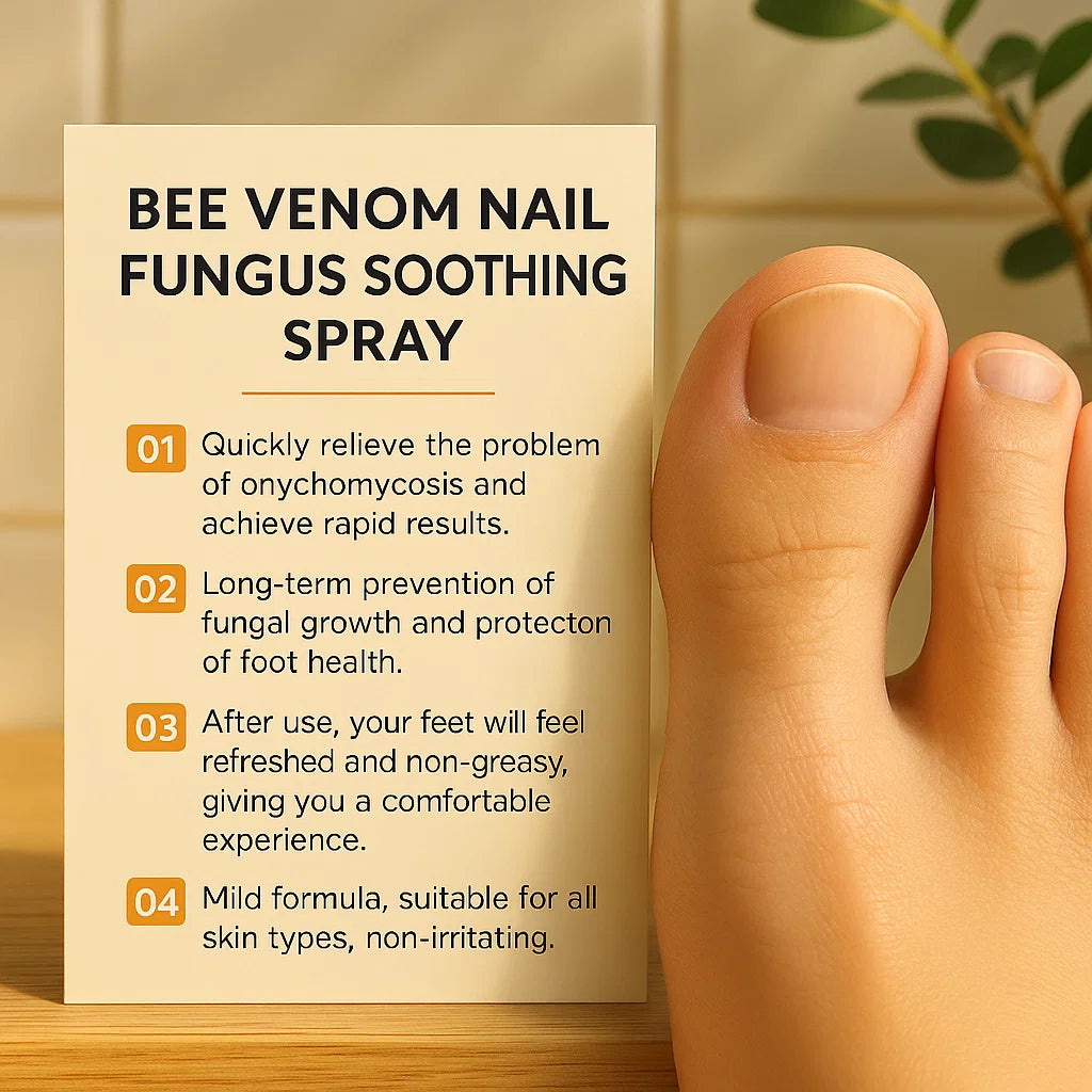 Natural Anti-Fungal Bee Venom Spray - See Healthier Nails in Just 7 Days