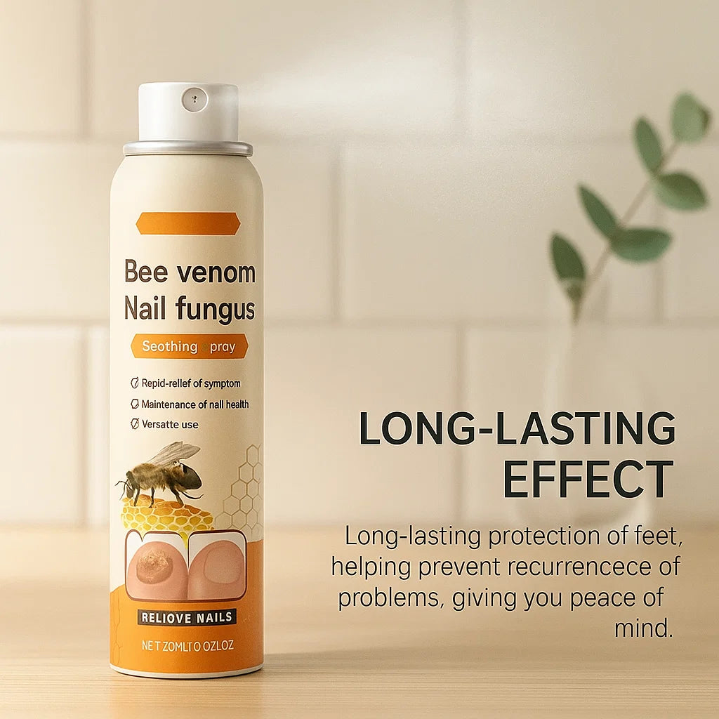 Natural Anti-Fungal Bee Venom Spray - See Healthier Nails in Just 7 Days