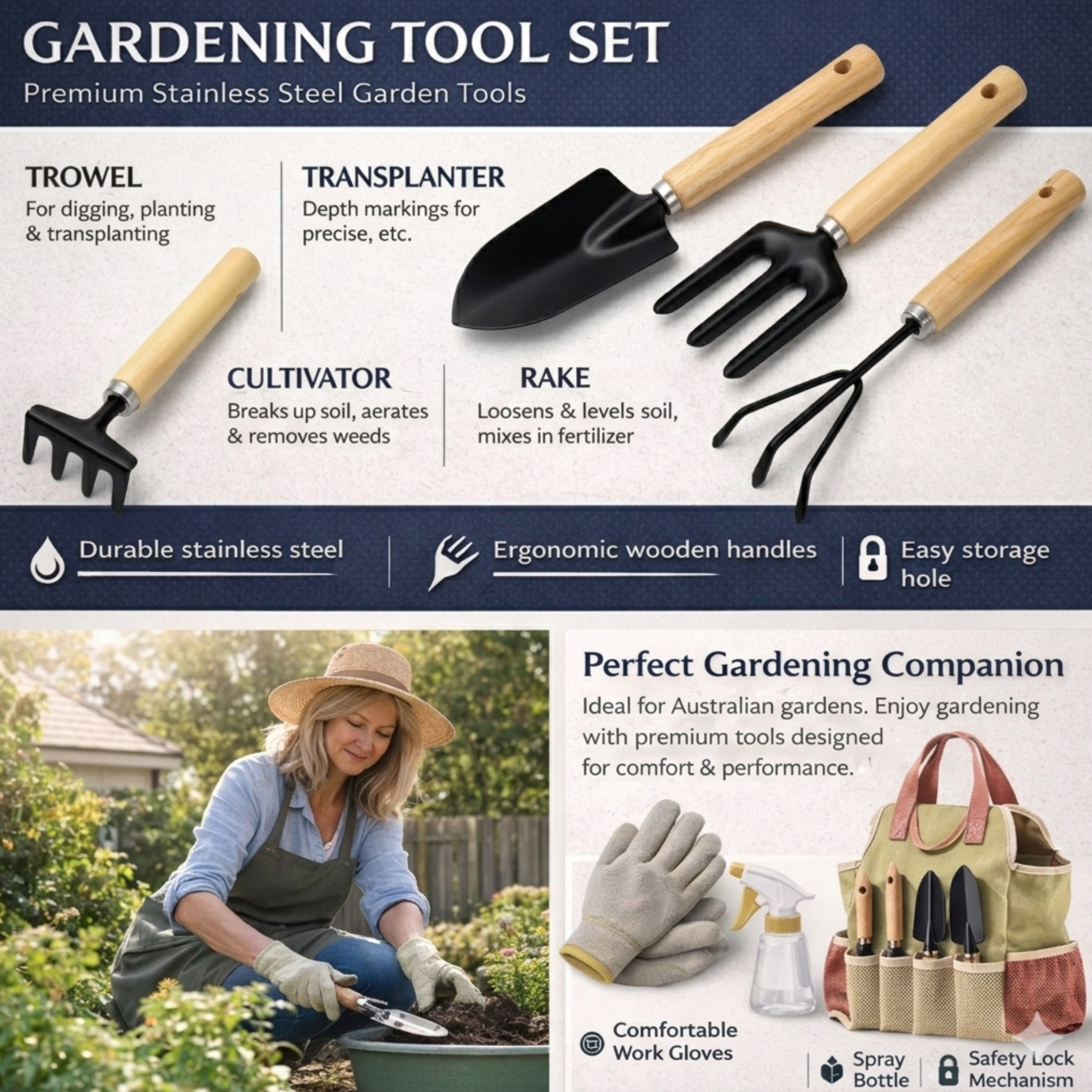 Gardening Tool Kit — Everything You Actually Need - In One Durable, Organised Kit