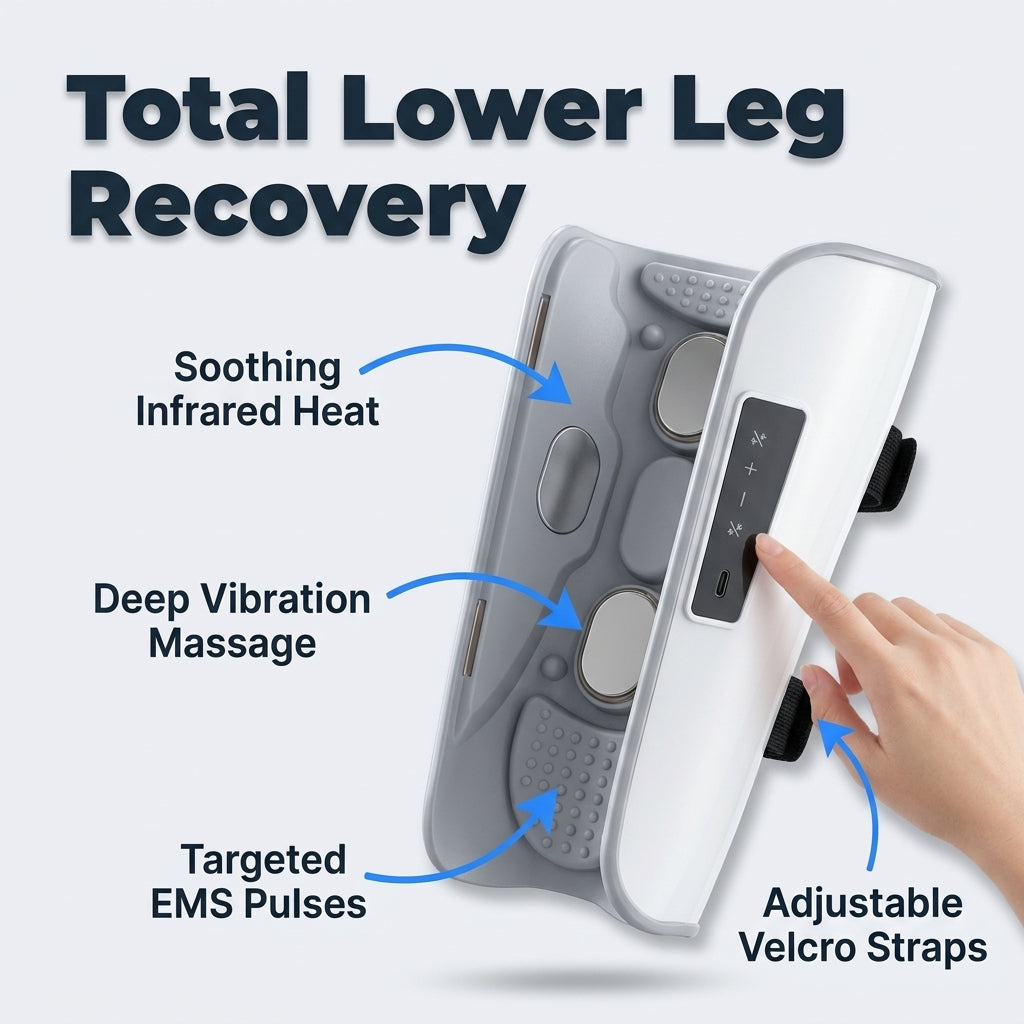 Calf Therapy Sleeves — Heat, Vibration & EMS for Tired, Aching Legs