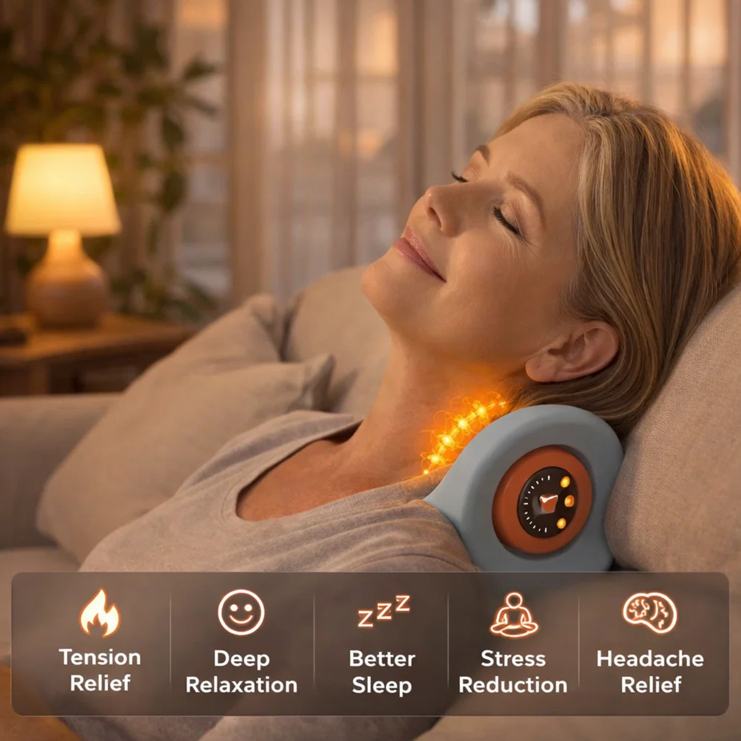 Heated Neck Massager — End-of-Day Relief Without Constant Tightness