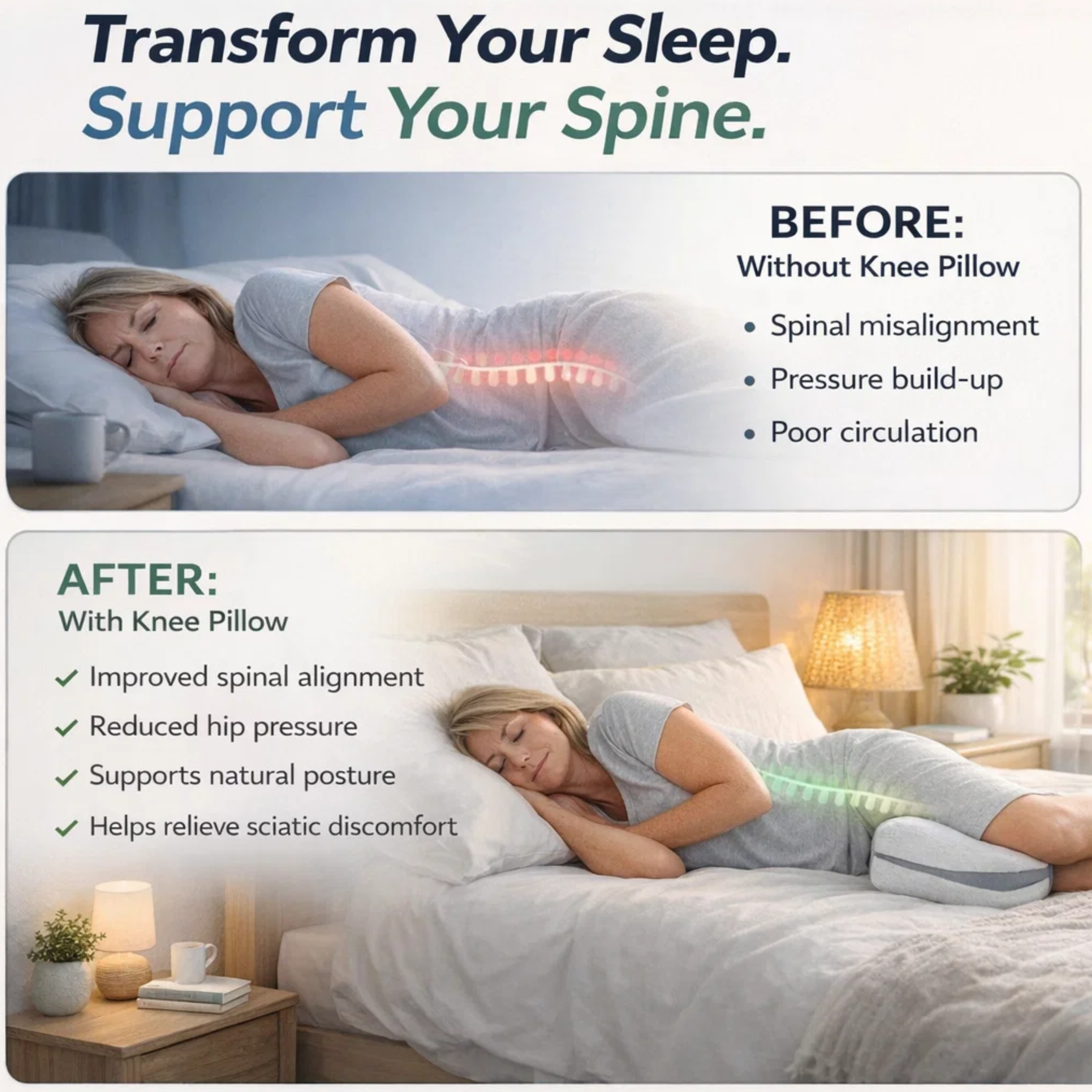 Orthopedic Knee Pillow — Finally, Rest Without Sciatic Flare-Ups