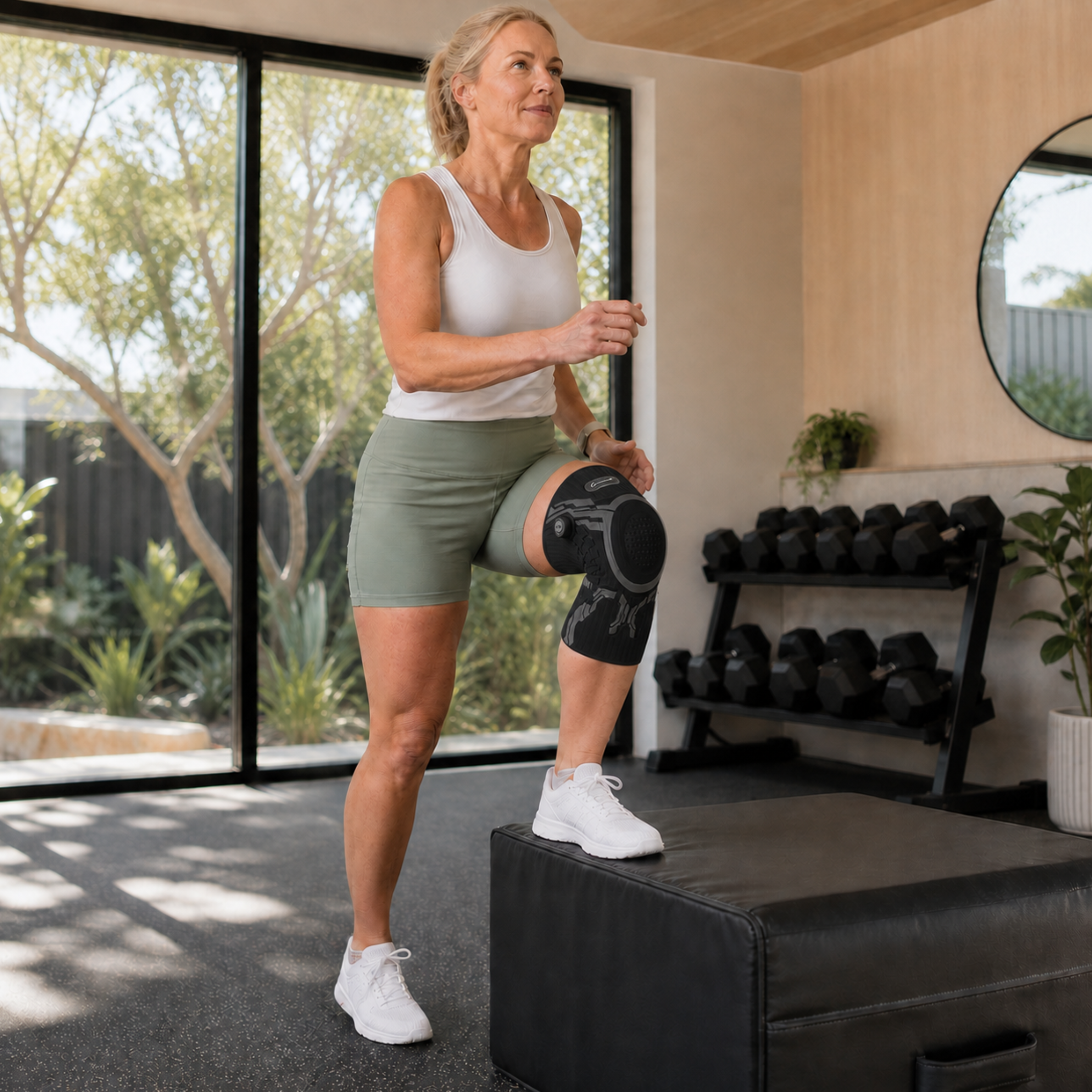 Smart Knob Knee Brace — Adjustable Knee Support for Every Rep, Run & Workout