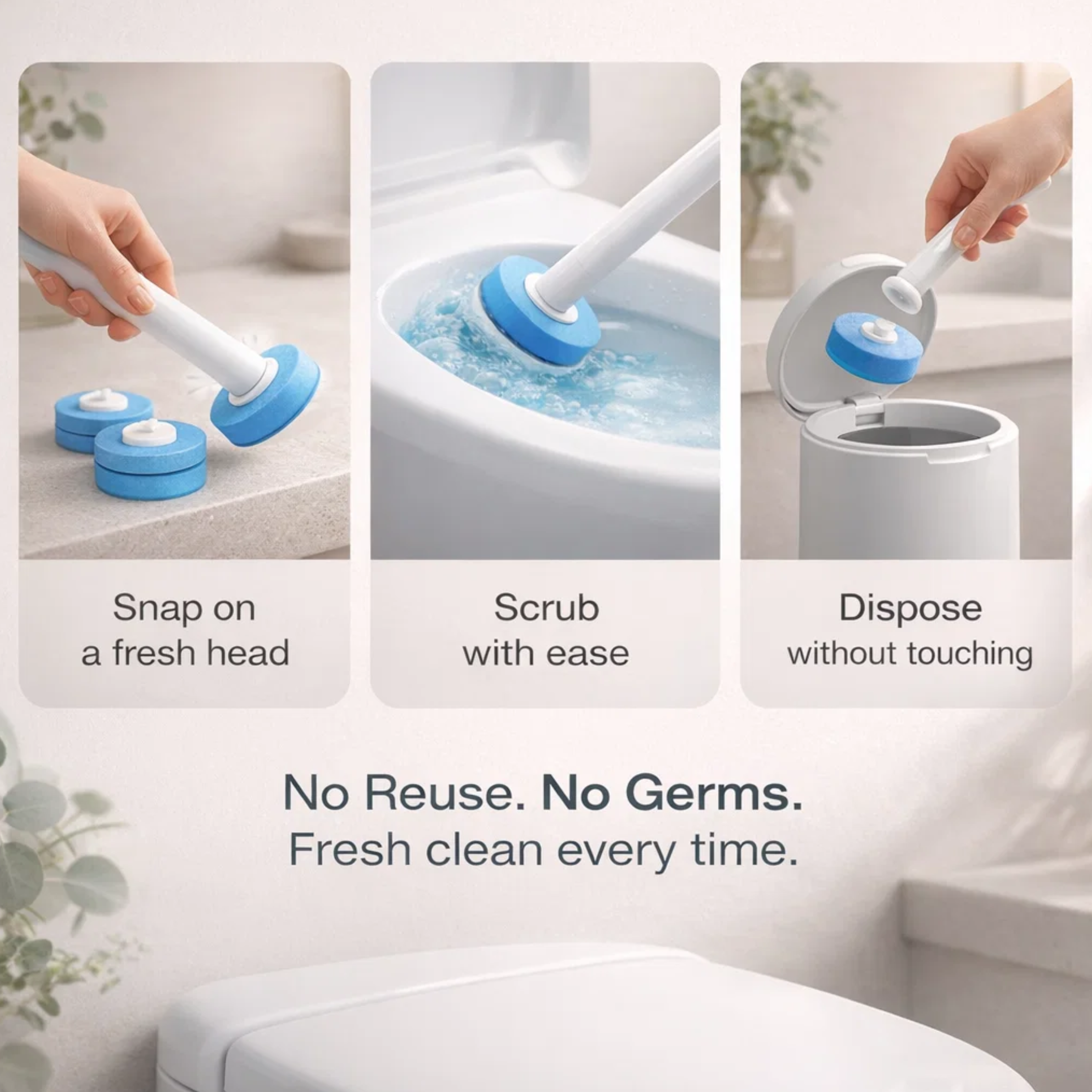 SmartClean — Upgrade to a Smarter, No-Touch Toilet Cleaning System With 35 Cleaning Heads!