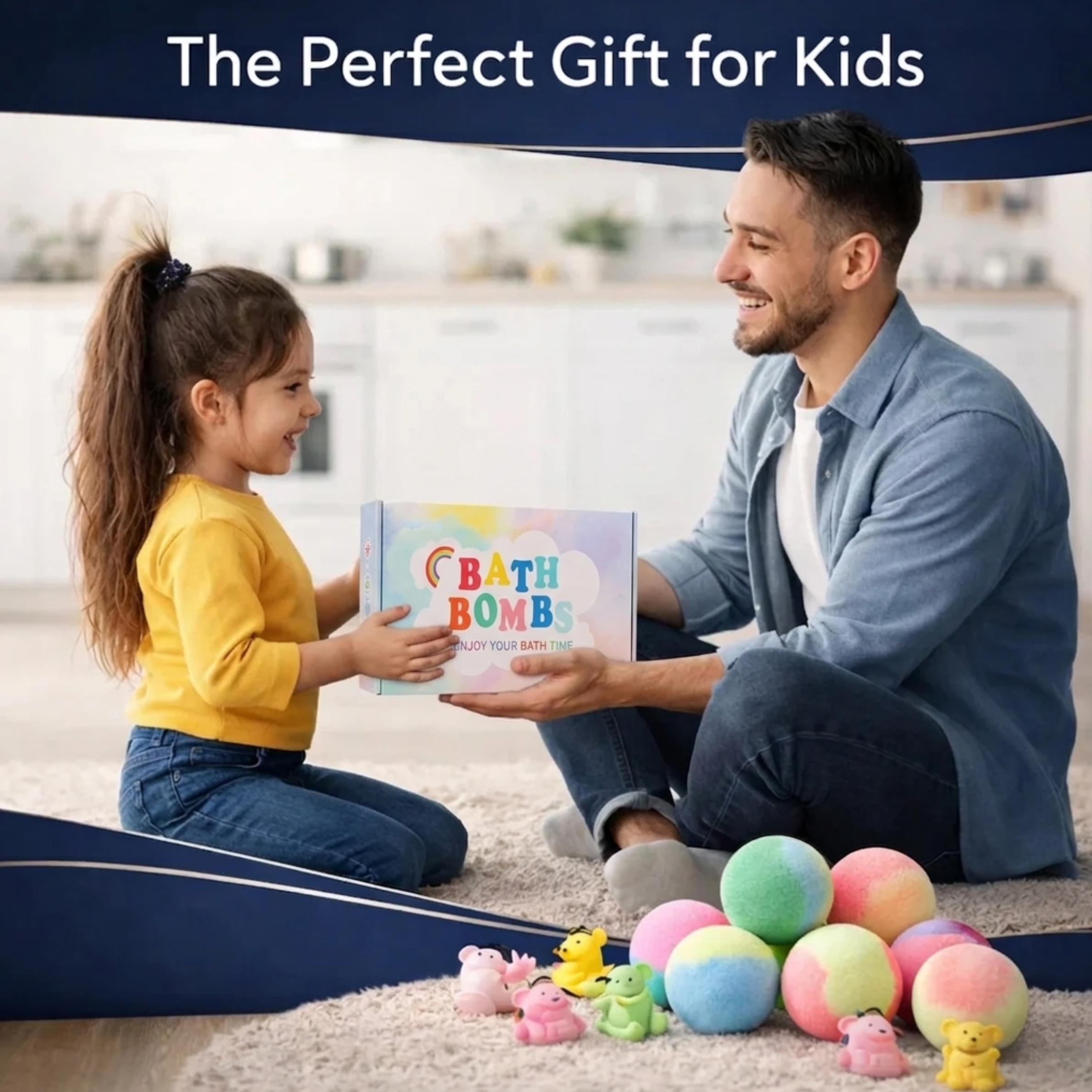 Kids Bath Bomb Set — End Bath-Time Battles & Turn Every Night Into Fun