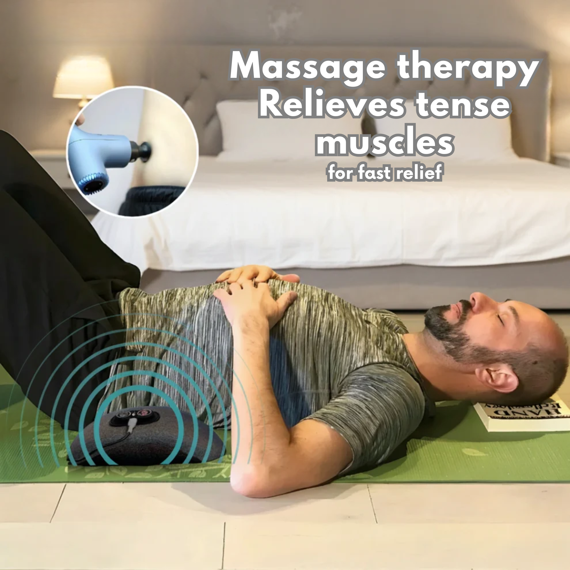 3-in-1 Sciatica Support Pillow – Heat & Vibration Back Comfort Cushion