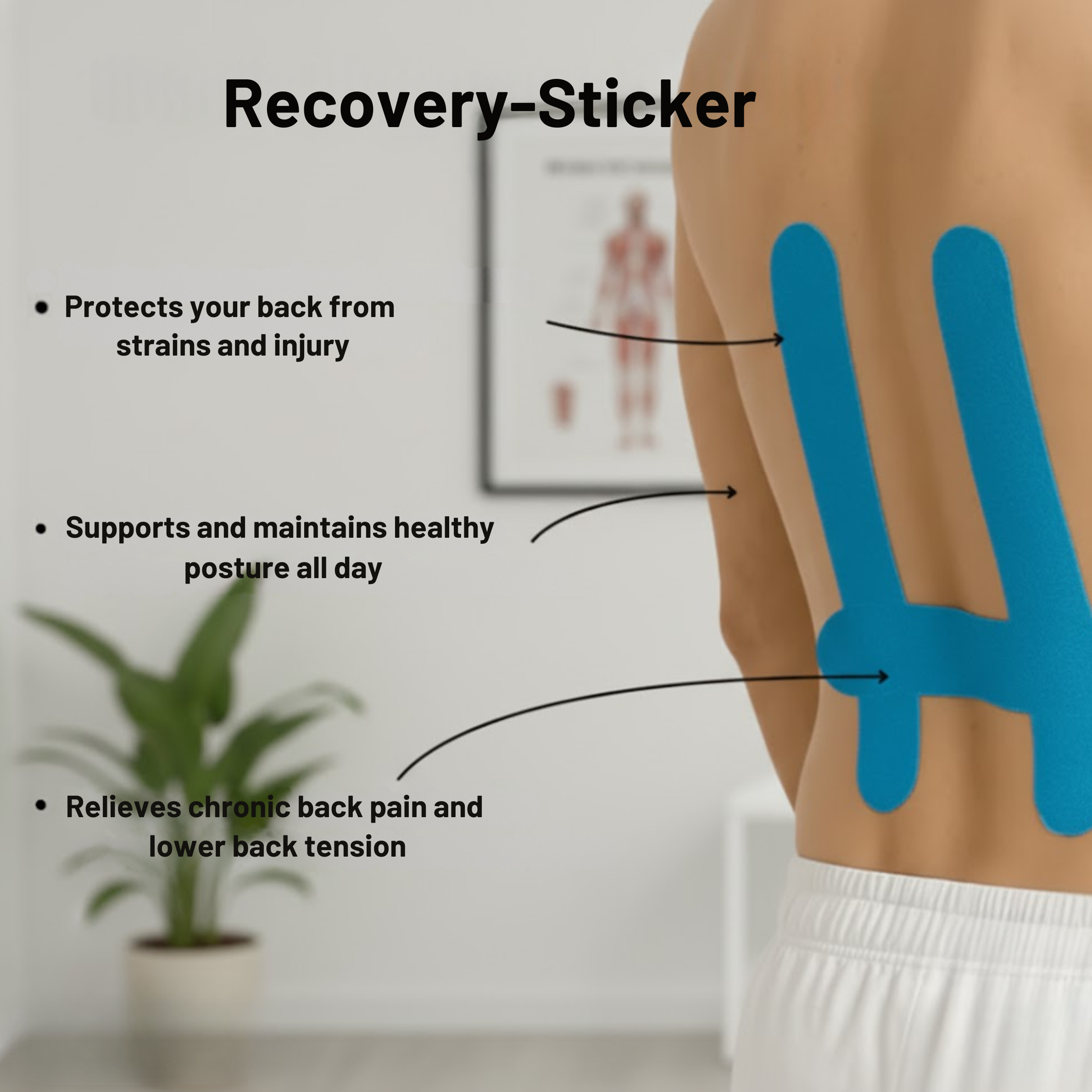 Recovery-Sticker – Gentle Relief for Aged & Aching Joints