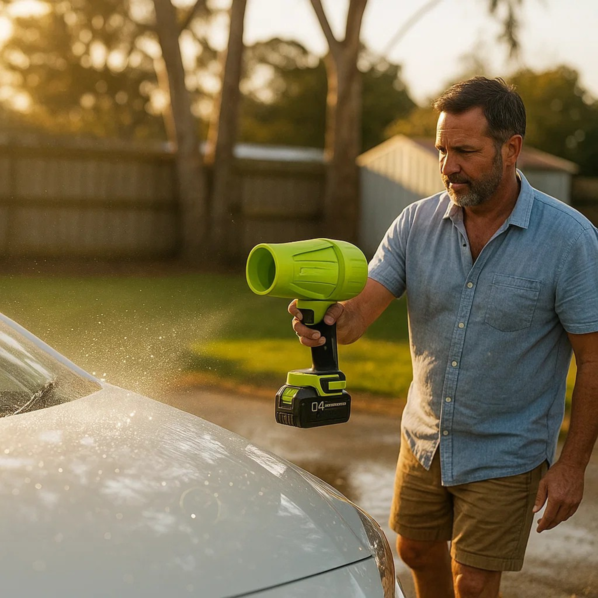 Ultra-Light Cordless Leaf Blower – Clear Leaves Fast, Anywhere - 2X Free Batteries Included