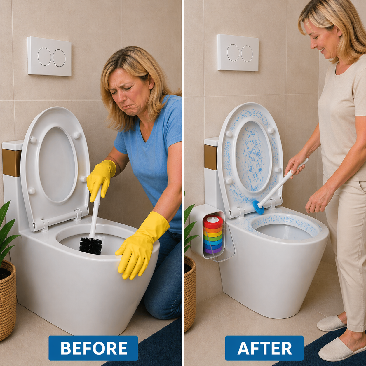 SmartClean — Upgrade to a Smarter, No-Touch Toilet Cleaning System With 35 Cleaning Heads!
