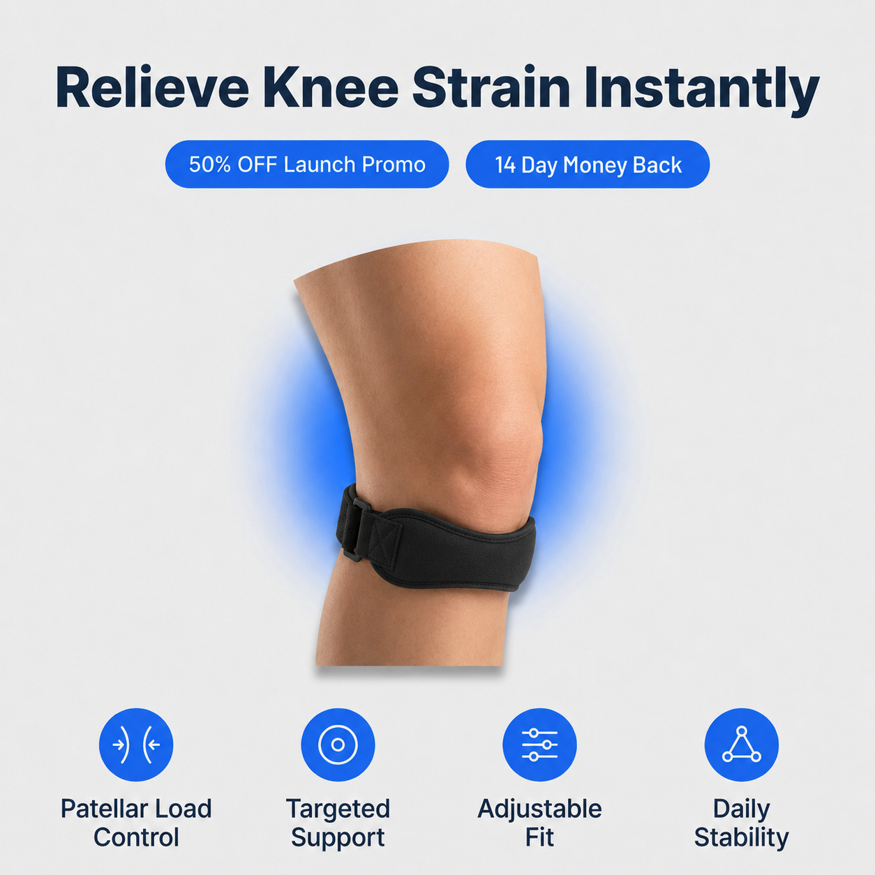 Patellar Strap — Ease Knee Discomfort During Everyday Movement