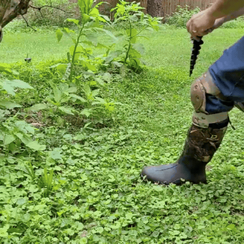 Repeller working in a backyard