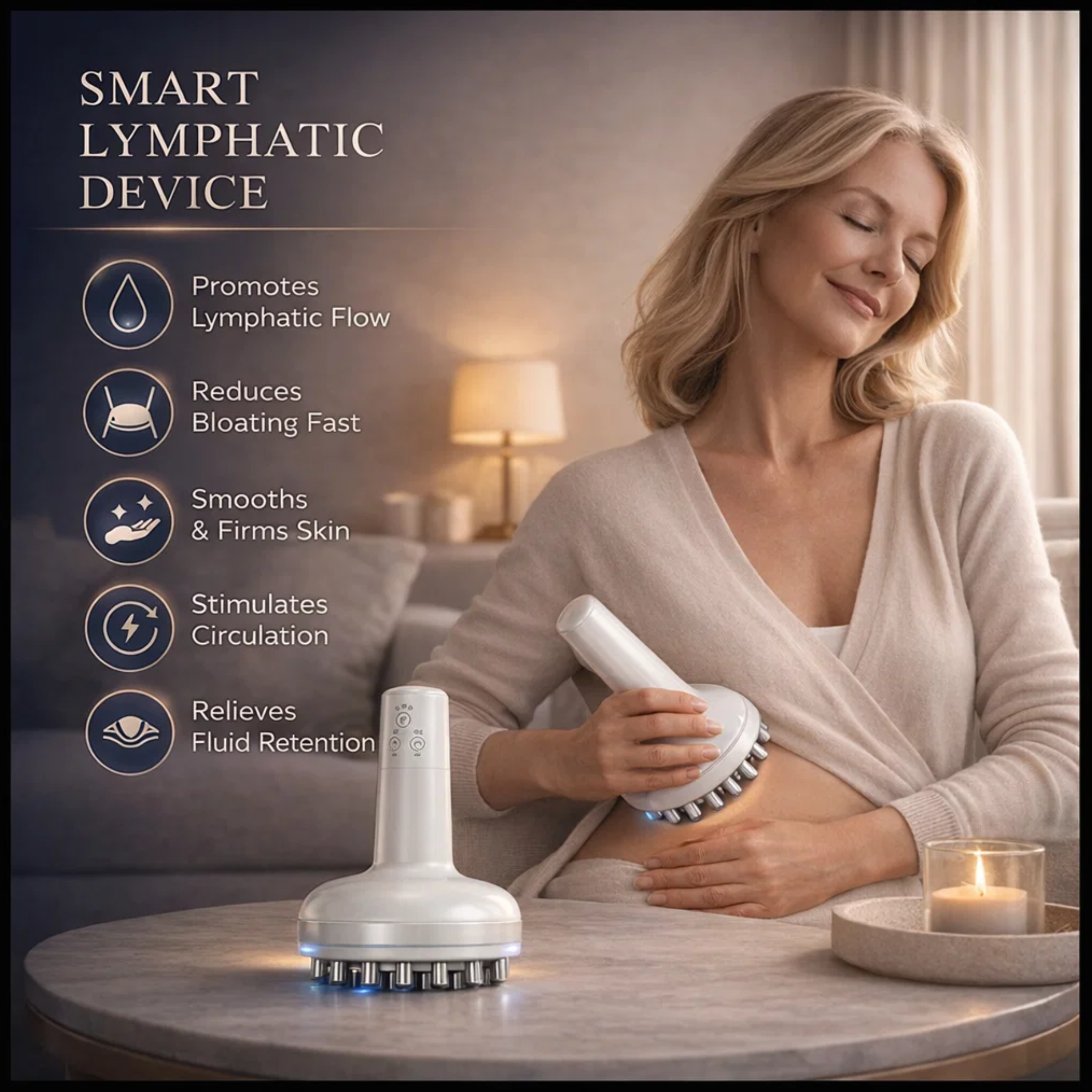 Lymphatic Drainage Device — Flush Trapped Fluid & Relieve Heavy, Swollen Legs