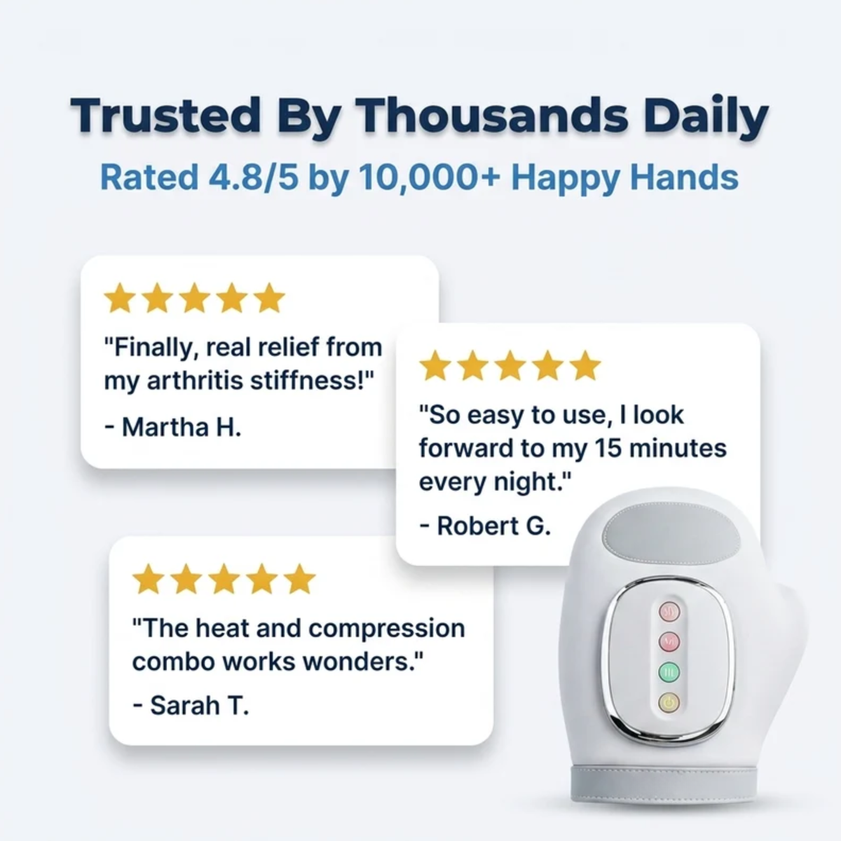 Pain Relief Hand Massager Glove — Helps Ease Hand Arthritis Discomfort