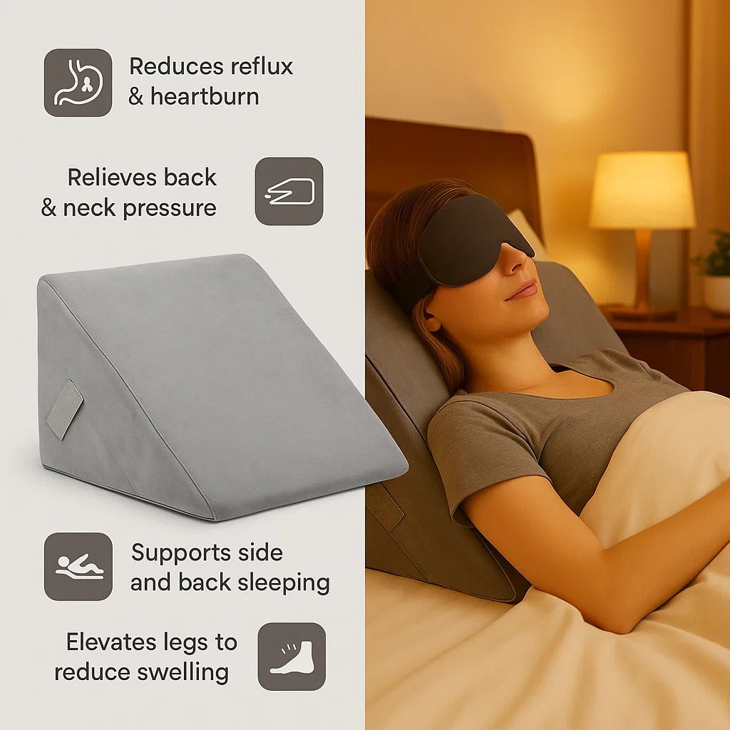 Adjustable Bed Wedge Benefits - Reflux Snoring Back Pain Relief