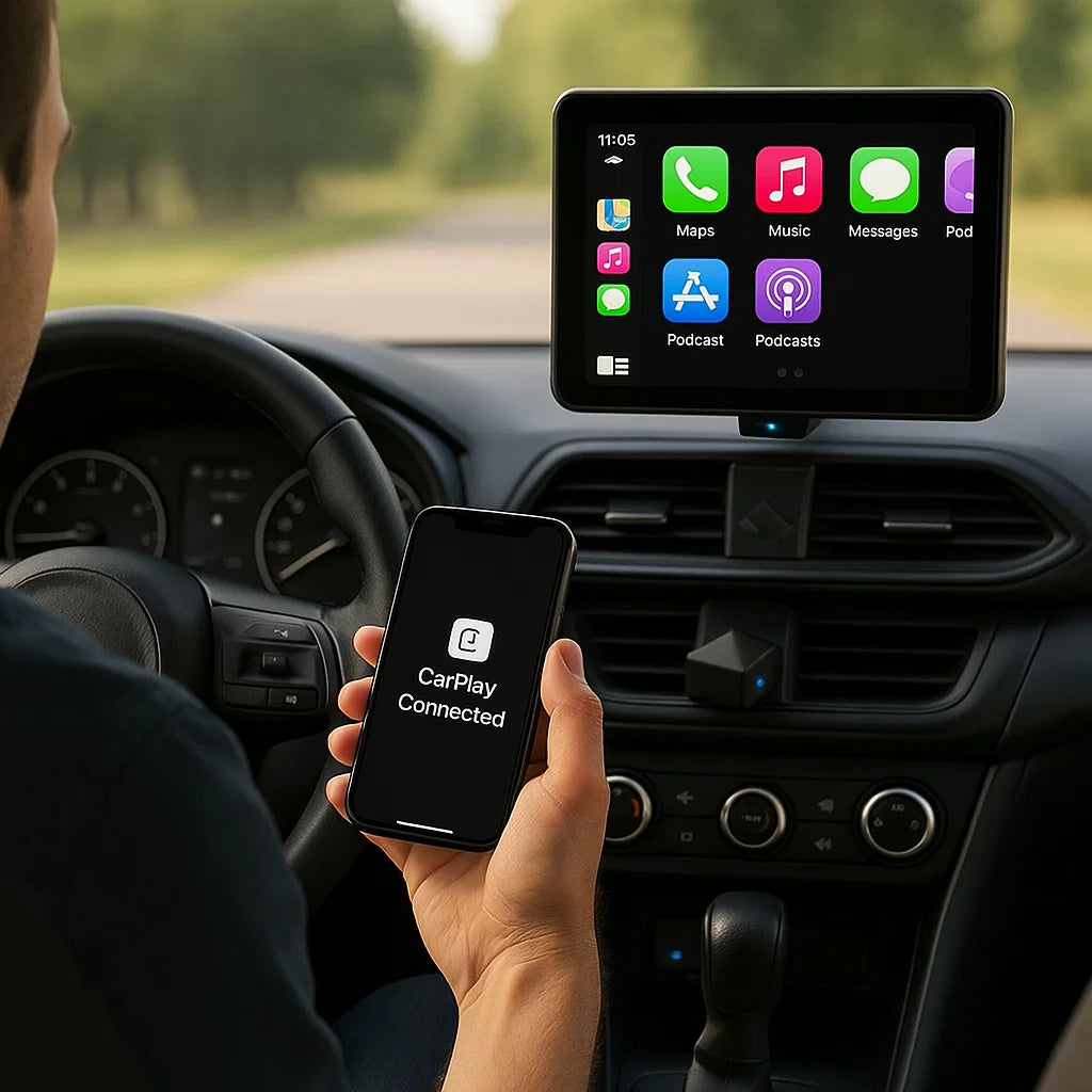 Wireless CarPlay & Android Auto USB Dongle - No More Cables, Just Spotify & Maps at Your Command