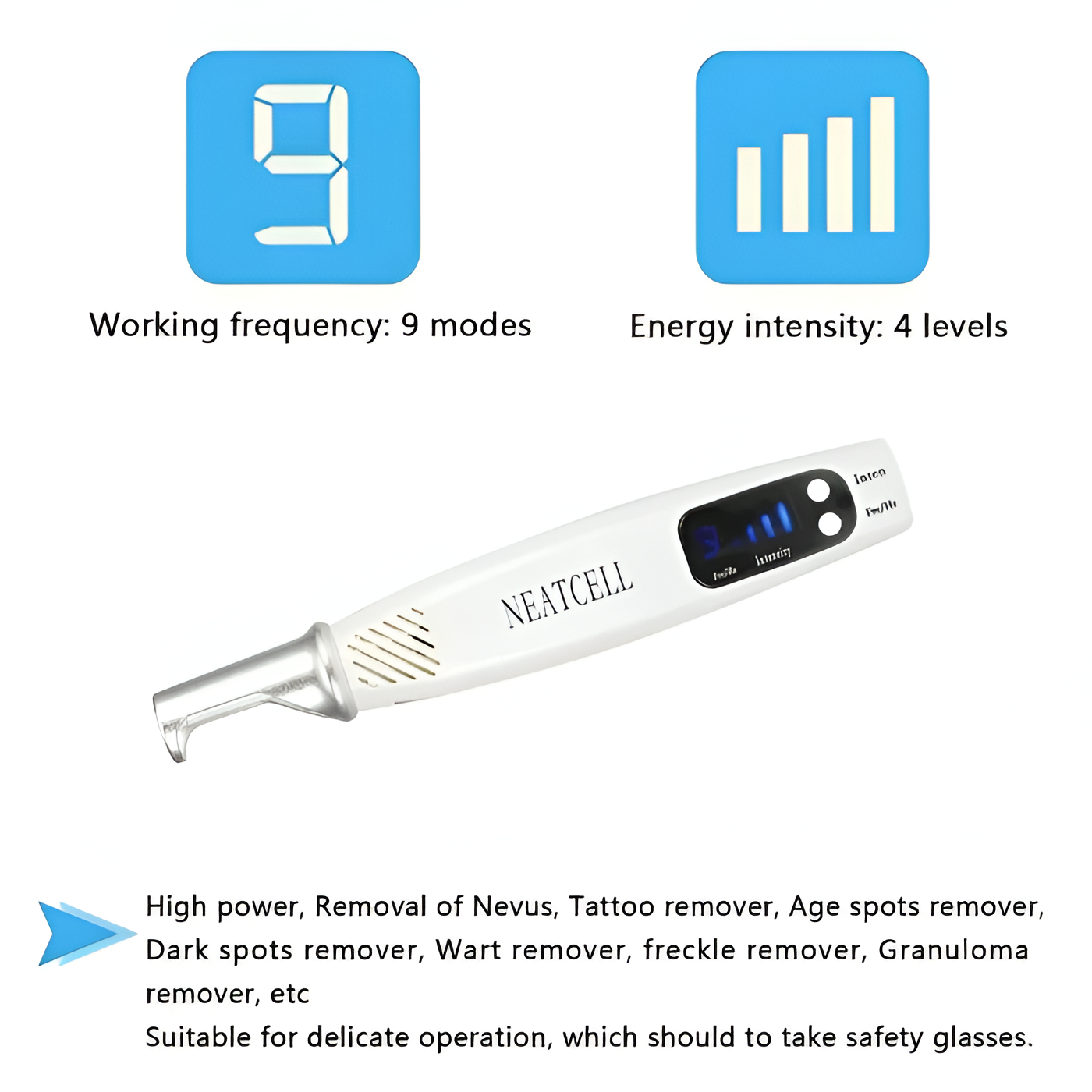 Laser Tattoo Removal Pen - Fade ink by 40% in 3 sessions