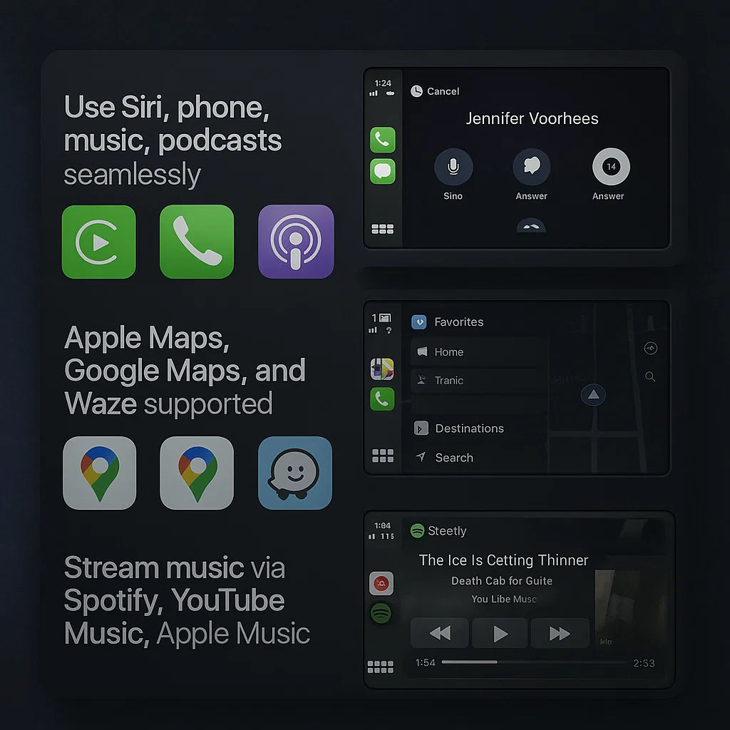 Wireless CarPlay & Android Auto USB Dongle - No More Cables, Just Spotify & Maps at Your Command